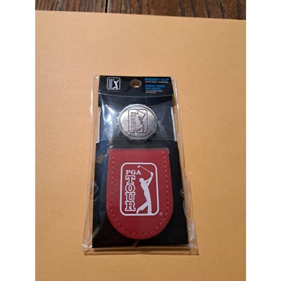New PGA Tour Tango Red Pocket Clip with Ball Marker NWT Official Golf Accessory - Picture 1 of 2
